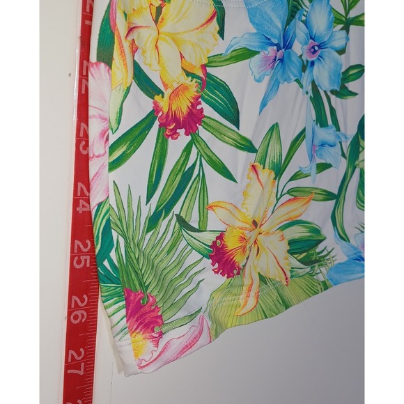 Tommy Bahama XL Tropical Floral Swim Dress Cover-up Vacation Resort Beach Cruise - Picture 7 of 7